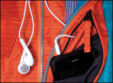 Zippered Inner Media Pocket