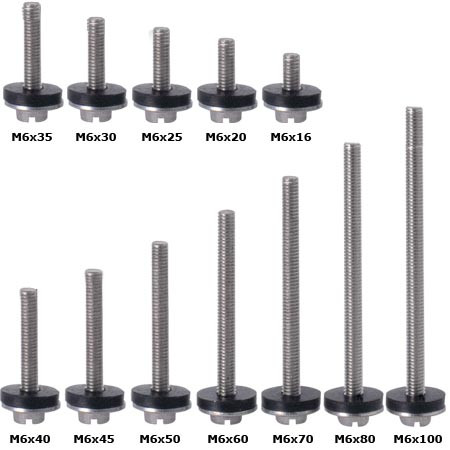 FIN SCREWS M6
