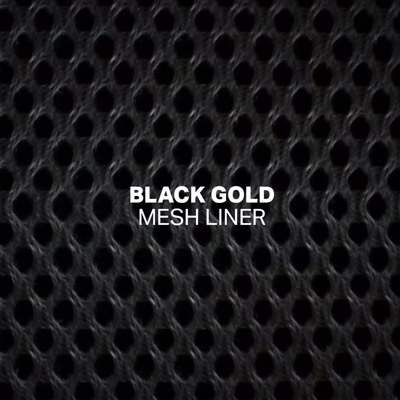 black-gold-mesh-liner
